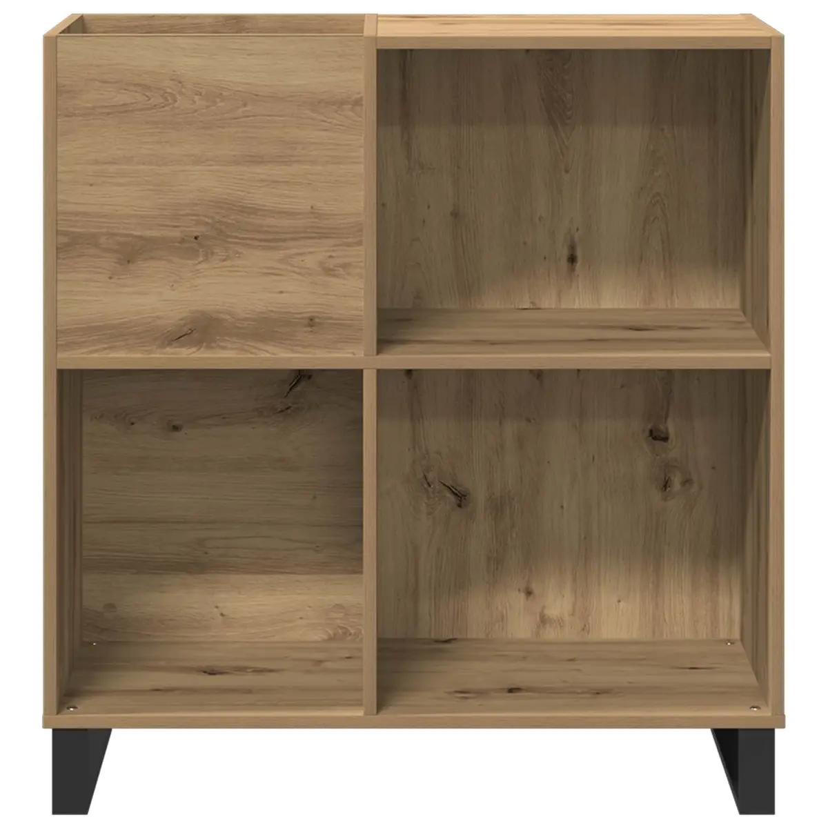 Record Storage Cabinet Engineered Wood 84.5 x 38 x 89 cm Brown