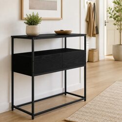Versatile Black Console Table for Every Home Setting