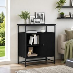 Functional Black Sideboard for Everyday Use