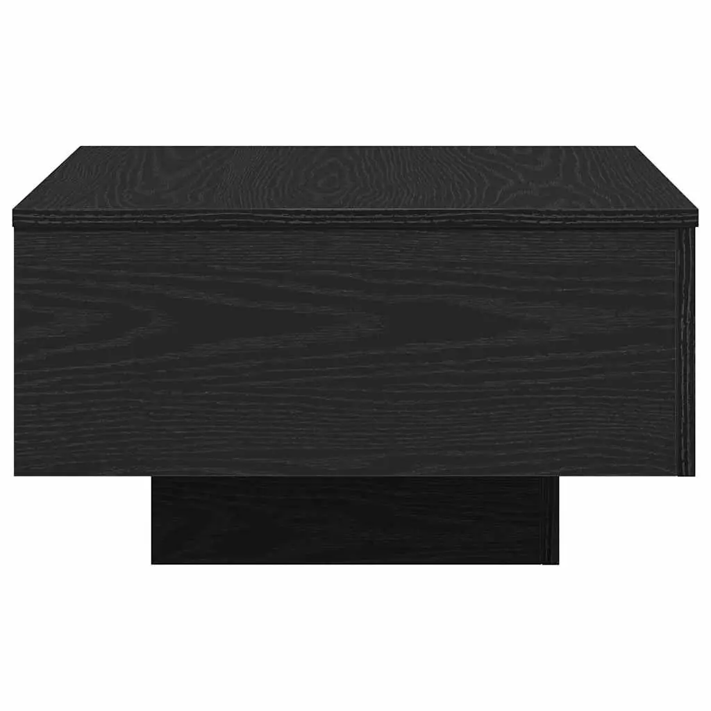 Coffee Table Engineered Wood Compact Black Oak Modern