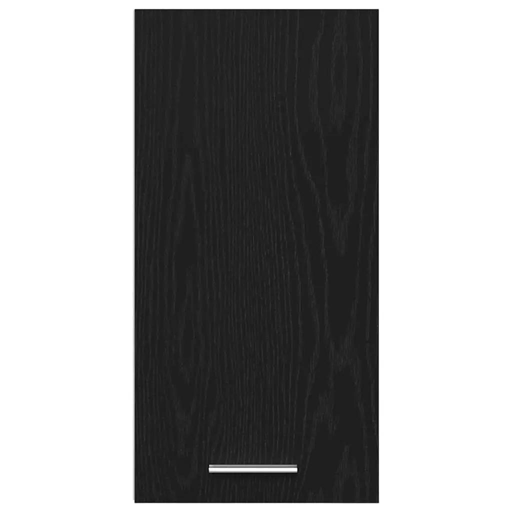 Hanging Cabinet Wall-Mounted Engineered Wood 30W x 31D x 60H cm Black