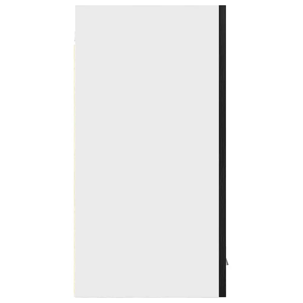 Hanging Cabinet Wall-Mounted Engineered Wood 30W x 31D x 60H cm Black
