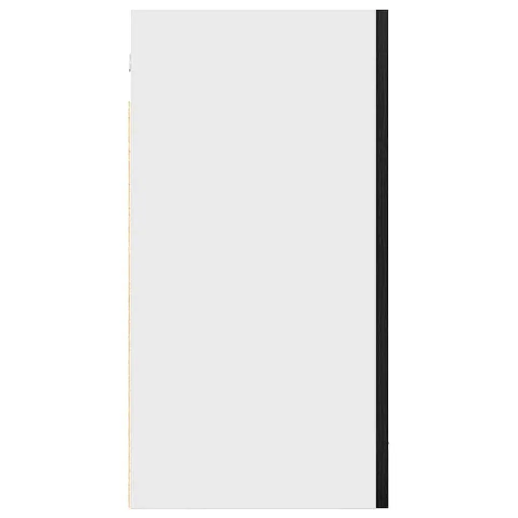 Hanging Kitchen Cabinet Wall-Mounted Storage Black Oak 40x31x60 cm Engineered