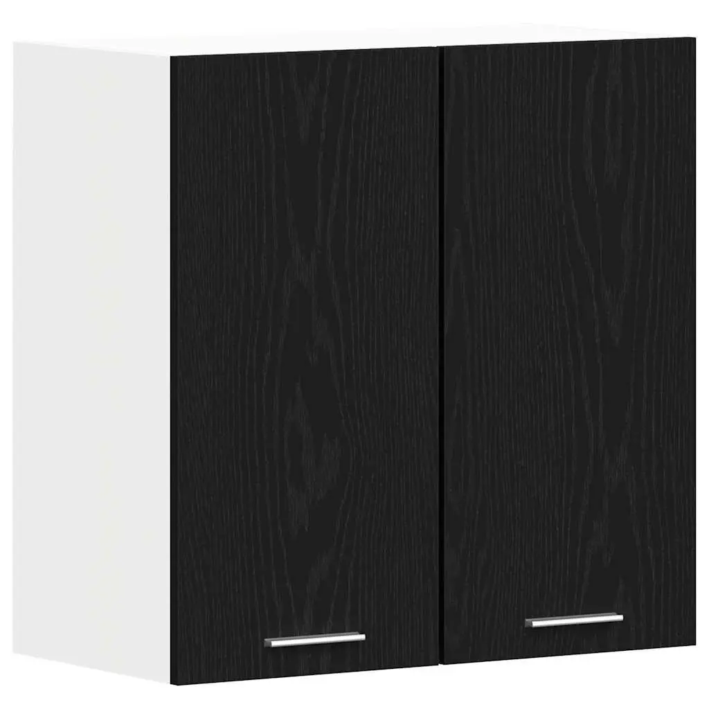 Hanging Kitchen Cabinet Engineered Wood 60x31x60cm Black Oak
