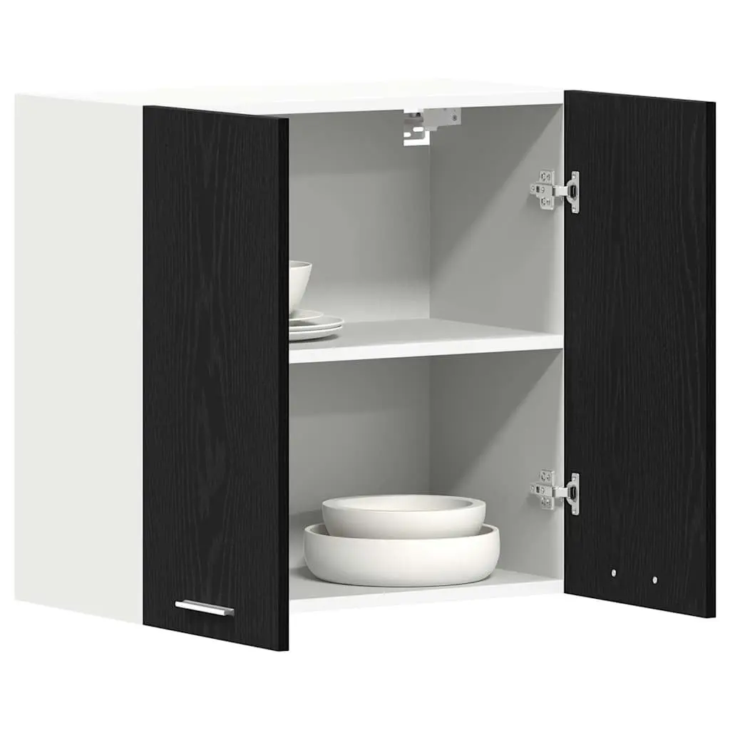 Hanging Kitchen Cabinet Engineered Wood 60x31x60cm Black Oak