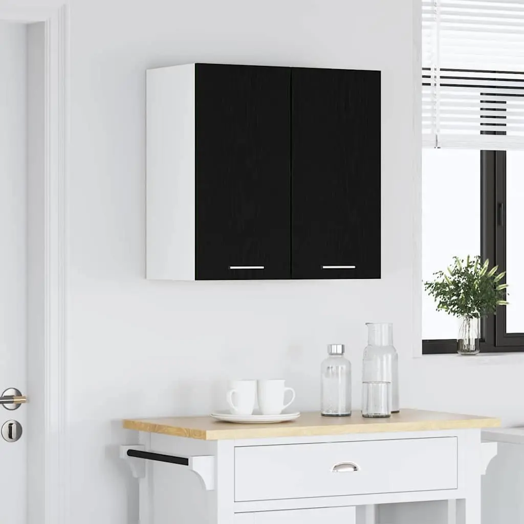 Hanging Kitchen Cabinet Engineered Wood 60x31x60cm Black Oak