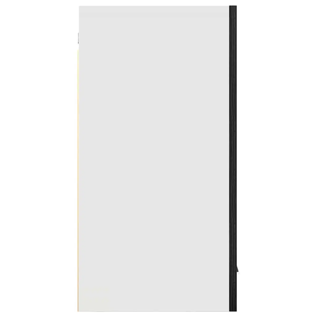 Hanging Kitchen Cabinet Modern Storage Black Oak 80x31x60cm Engineered Wood