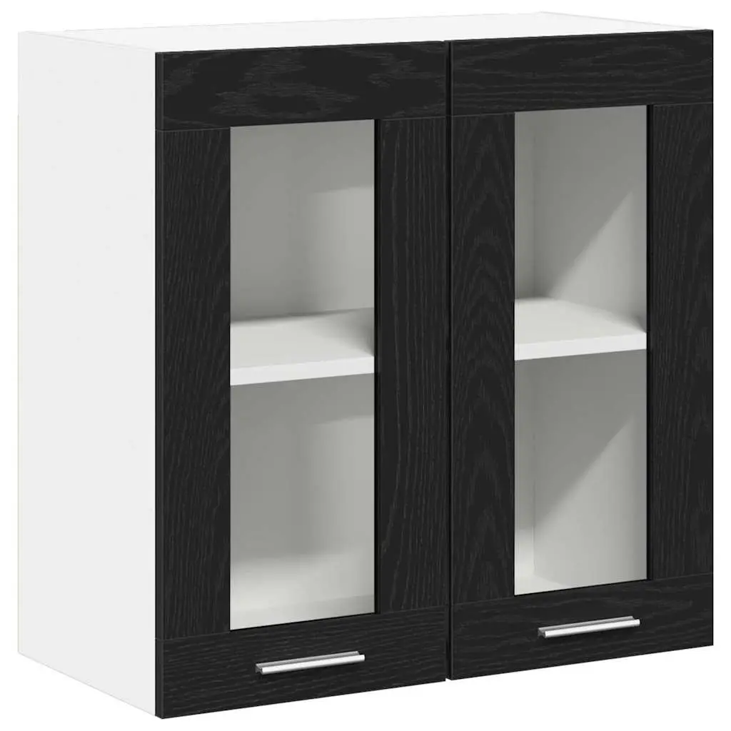 Hanging Kitchen Cabinet Engineered Wood 60x31x60cm Black Oak