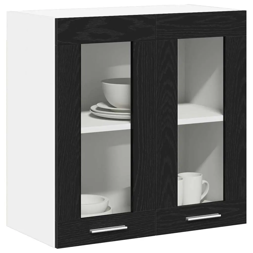 Hanging Kitchen Cabinet Engineered Wood 60x31x60cm Black Oak