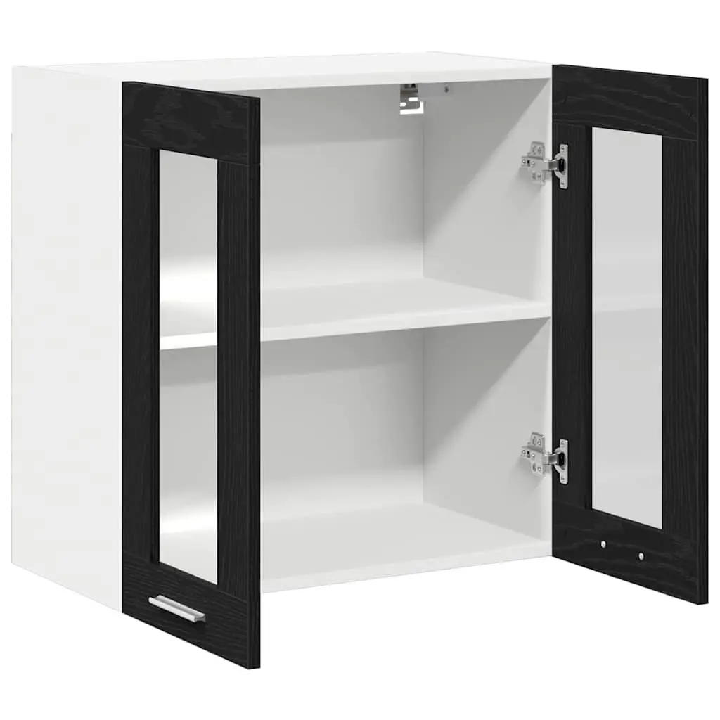 Hanging Kitchen Cabinet Engineered Wood 60x31x60cm Black Oak