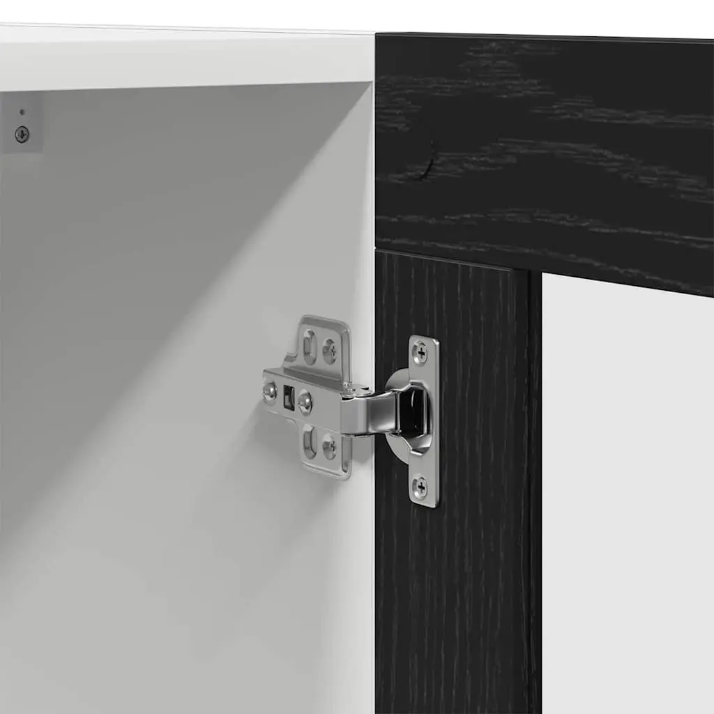 Hanging Kitchen Cabinet Engineered Wood 60x31x60cm Black Oak