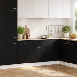 Functional Black Oak Kitchen Cabinet for Every Home