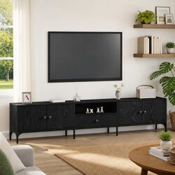 Versatile Black Oak TV Cabinet for Your Home