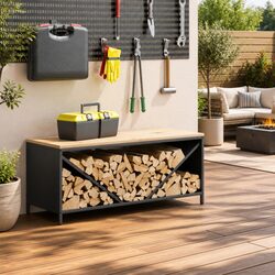 Versatile Firewood Rack for Practical Home Use