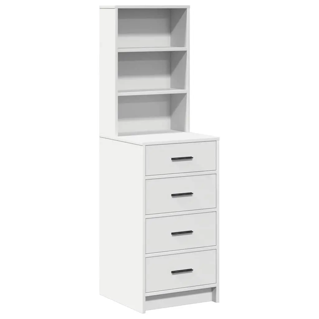 Highboard White 40 x 41 x 135 cm Buffet Sideboard Storage Cabinet Dining Room