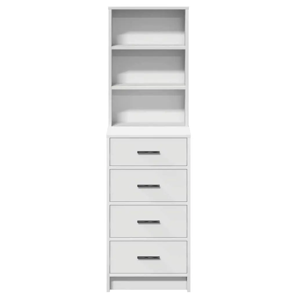 Highboard White 40 x 41 x 135 cm Buffet Sideboard Storage Cabinet Dining Room