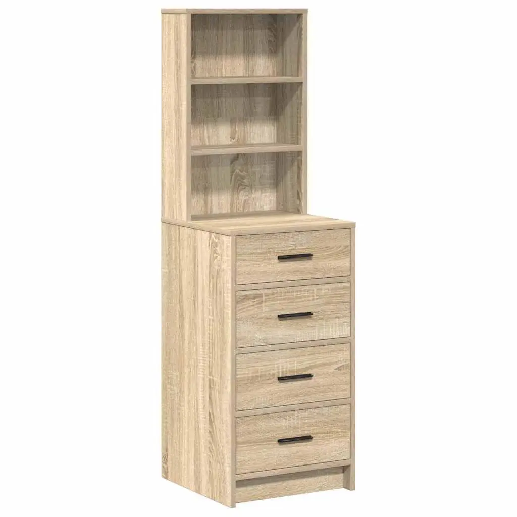 Highboard Buffet Sideboard Cabinet Storage Dining Room Furniture Brown Modern