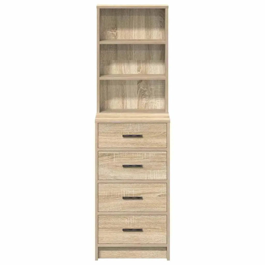 Highboard Buffet Sideboard Cabinet Storage Dining Room Furniture Brown Modern