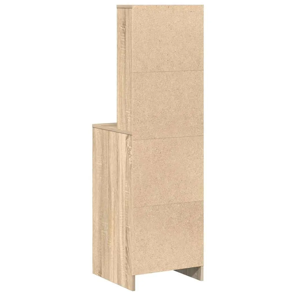 Highboard Buffet Sideboard Cabinet Storage Dining Room Furniture Brown Modern