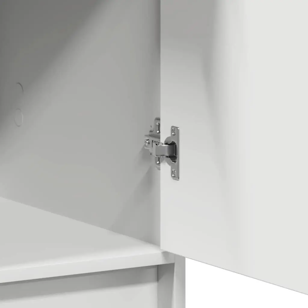 Highboard Storage Cabinet White 40 x 40.5 x 135cm Modern Furniture Buffet