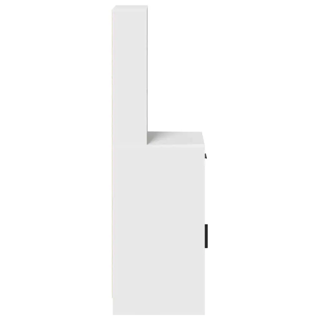 Highboard Storage Cabinet White 40 x 40.5 x 135cm Modern Furniture Buffet
