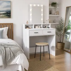 Practical White Vanity for Your Bedroom Needs