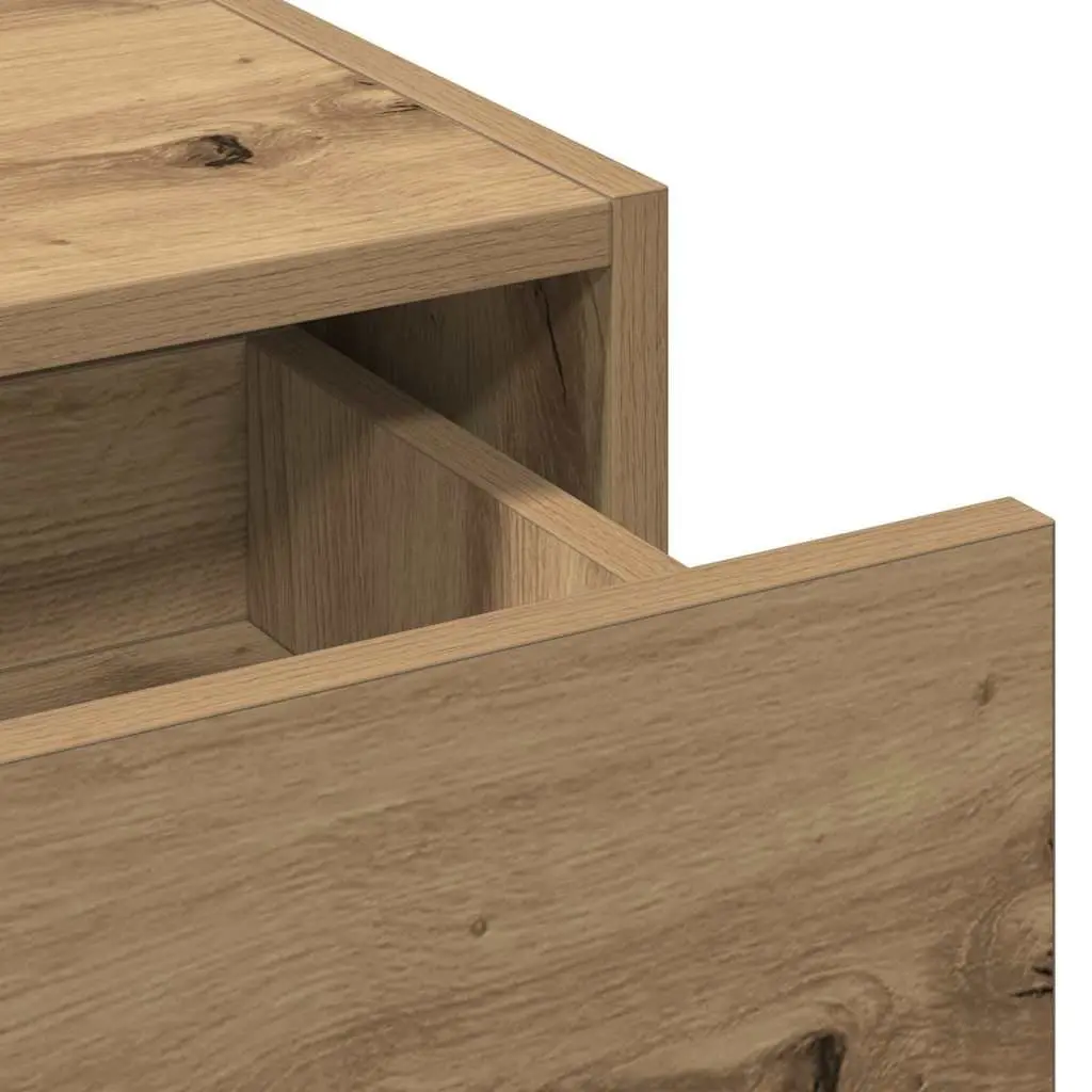Brown Dressing Table with Integrated Mirror