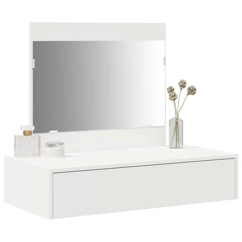 Dressing Table White Bedroom Vanity Modern Storage Makeup Console 83x40x70cm