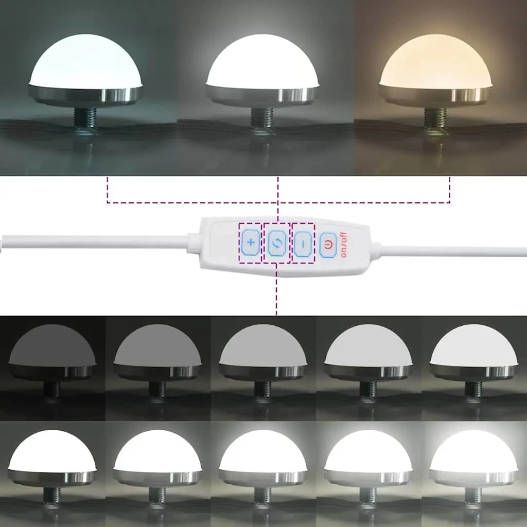 Dressing Table Modern White Engineered Wood Storage 83x40x70cm with Mirror and Drawers for Bedroom