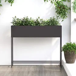 Black Raised Garden Planter for Home Use