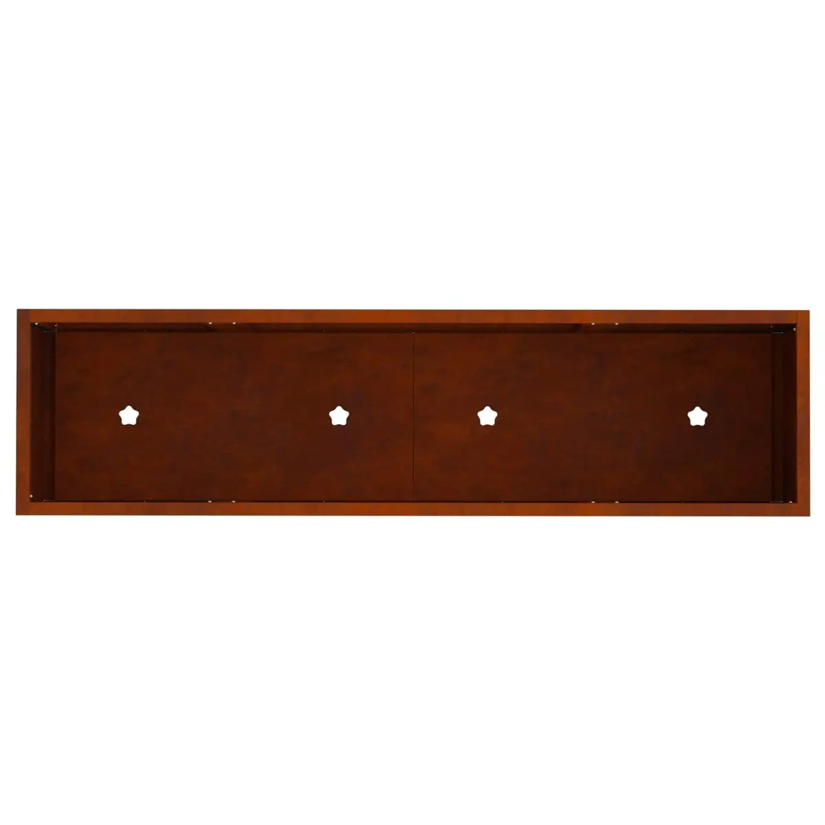 Raised Garden Planter Metal Weathering Steel 100x26x82cm Burnt Orange