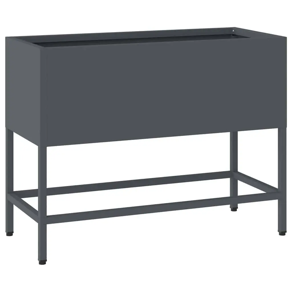 Raised Garden Planter Steel Rectangular 60 x 26 x 45 cm Anthracite