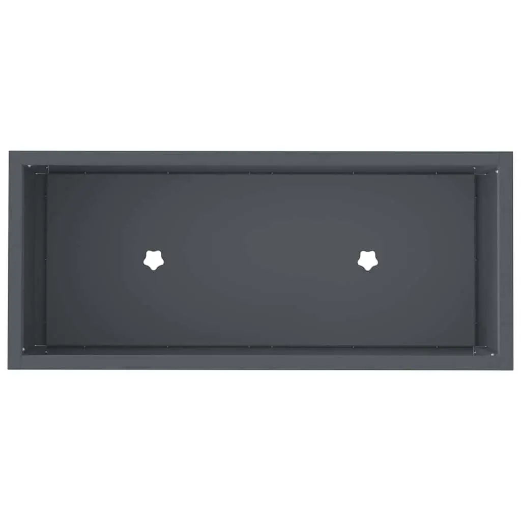 Raised Garden Planter Steel Rectangular 60 x 26 x 45 cm Anthracite