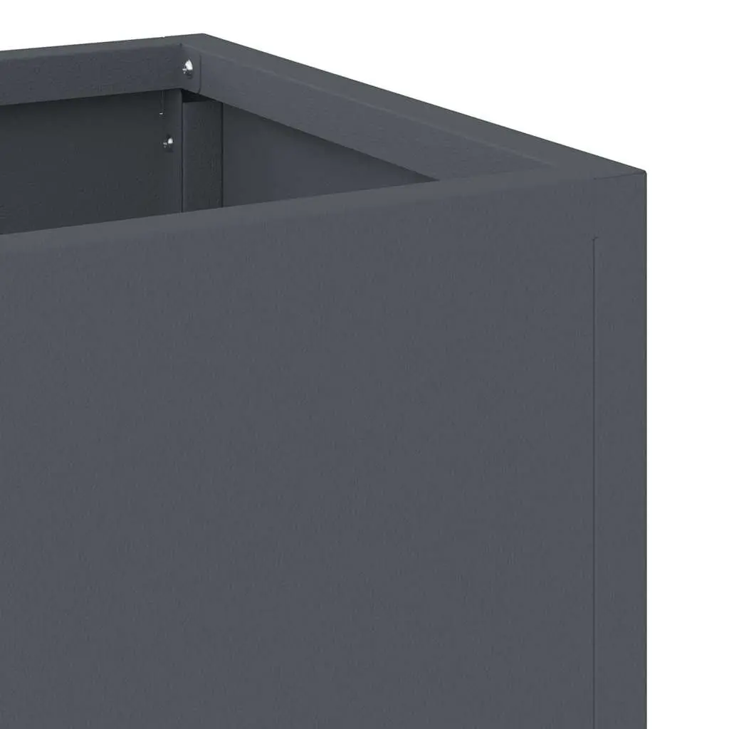 Raised Garden Planter Steel Rectangular 60 x 26 x 45 cm Anthracite