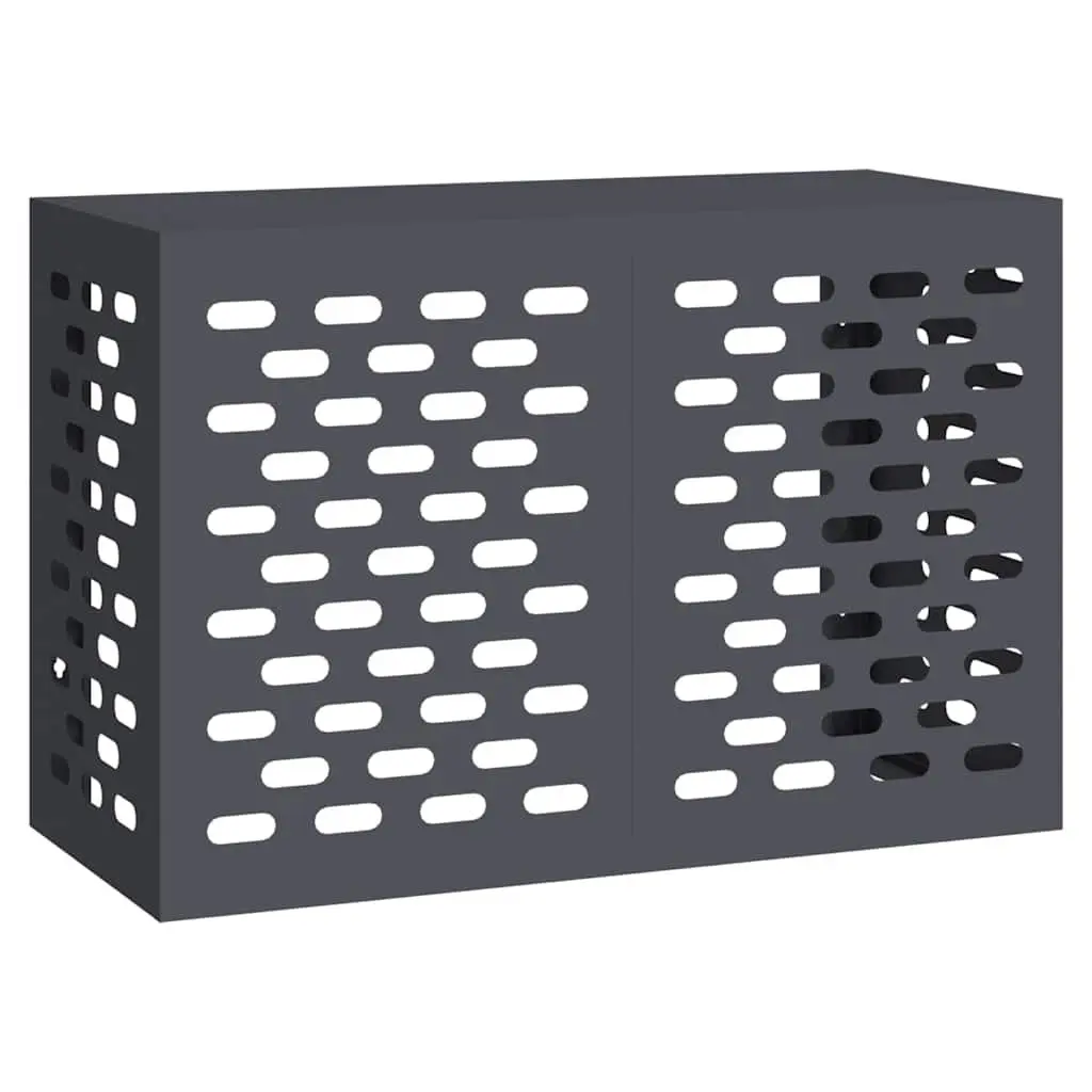 Rectangular Air Conditioner Cover Outdoor Steel Protection 90 x 40 x 60 cm Anthracite