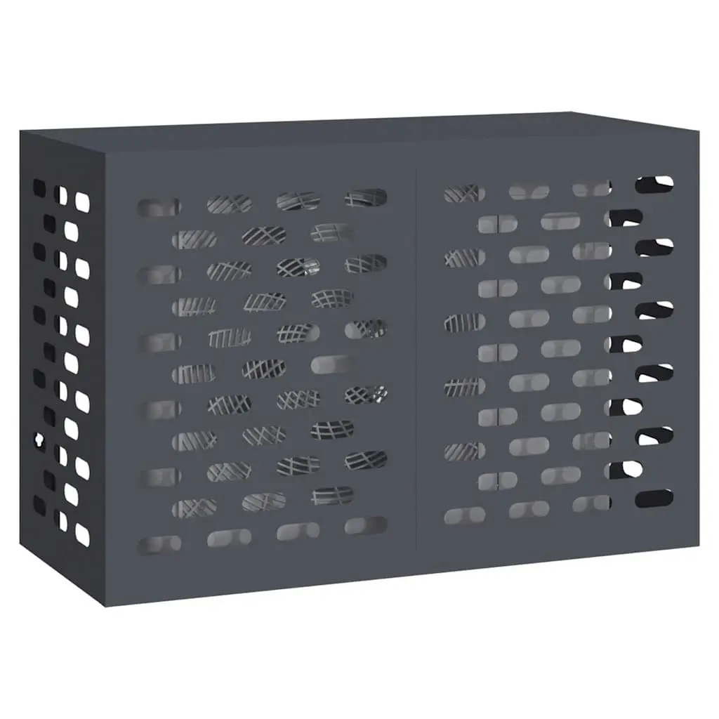 Rectangular Air Conditioner Cover Outdoor Steel Protection 90 x 40 x 60 cm Anthracite