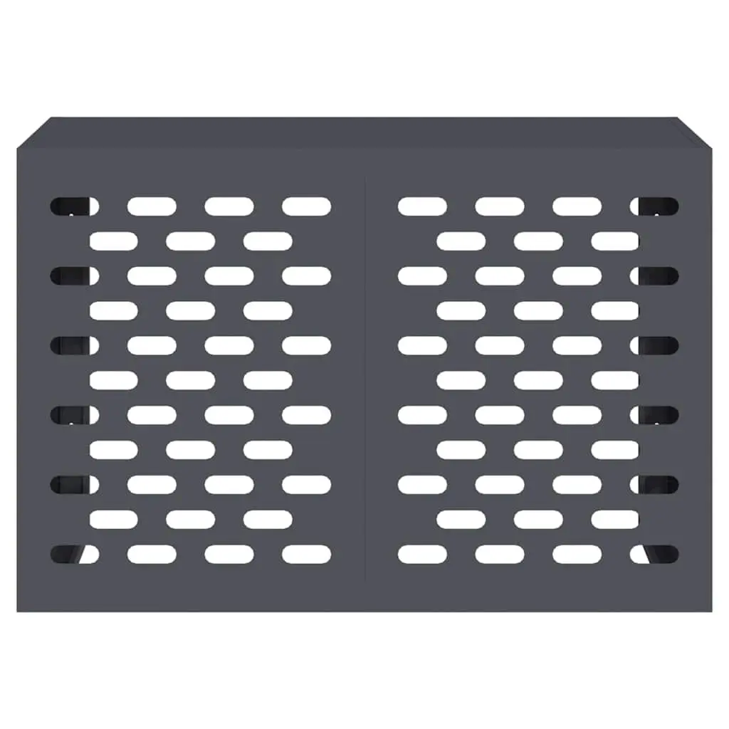 Rectangular Air Conditioner Cover Outdoor Steel Protection 90 x 40 x 60 cm Anthracite
