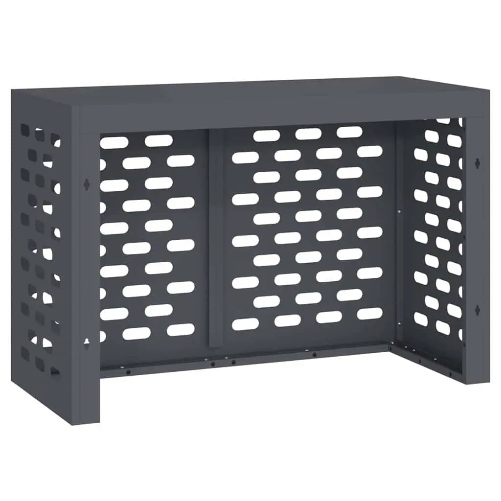 Rectangular Air Conditioner Cover Outdoor Steel Protection 90 x 40 x 60 cm Anthracite