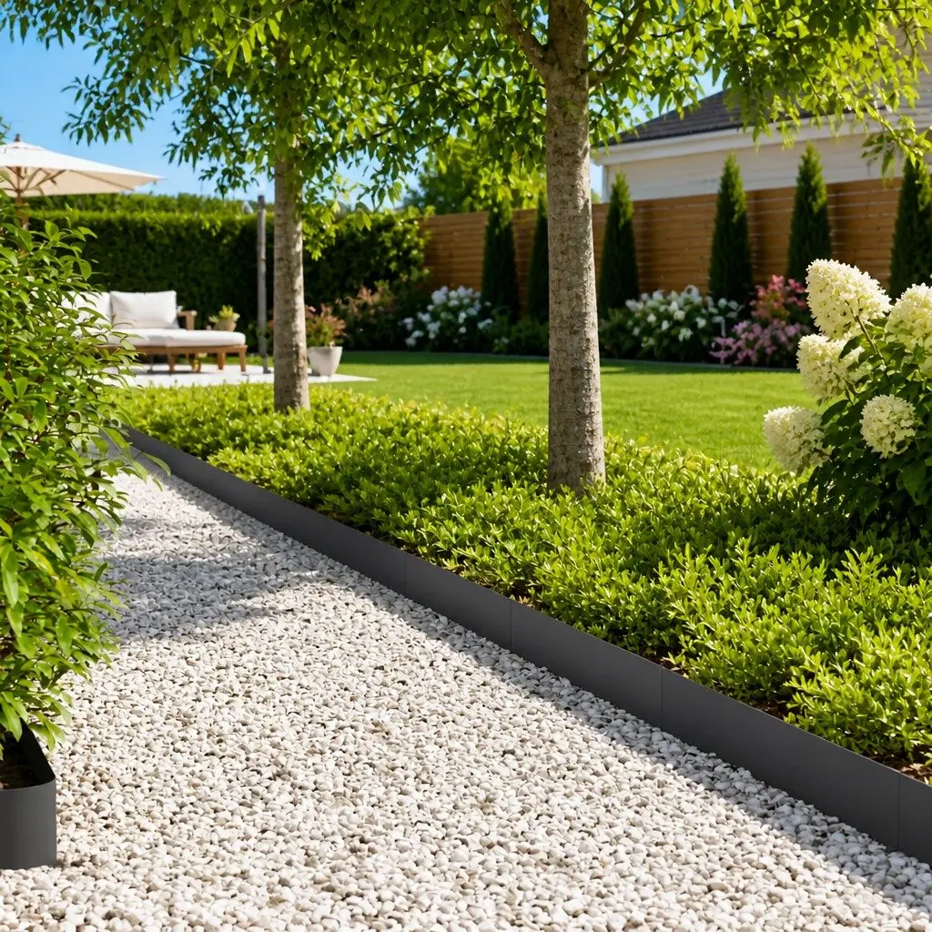 Lawn Edging Border Black Steel 100 x 20 x 0.05 cm 20 Pieces