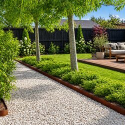Practical Lawn Edging for Clear Garden Boundaries 10 Pieces 100x20cm