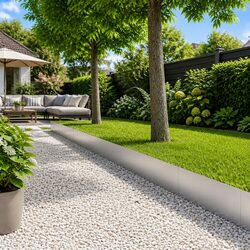 Silver Lawn Edging - 10 Weather-Resistant Garden Strips