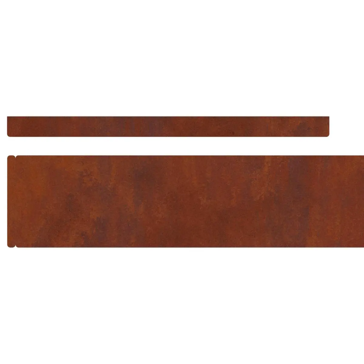 Garden Lawn Edging Weathered Steel 450cm Brown Border Landscaping Fence Edging