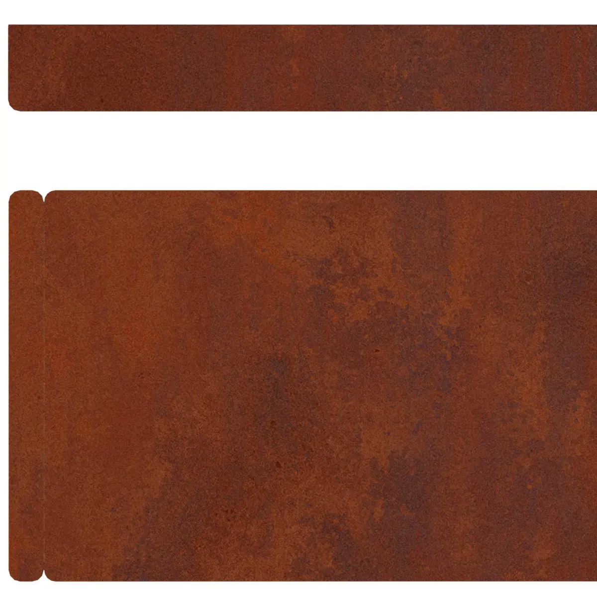 Garden Lawn Edging Weathered Steel 450cm Brown Border Landscaping Fence Edging