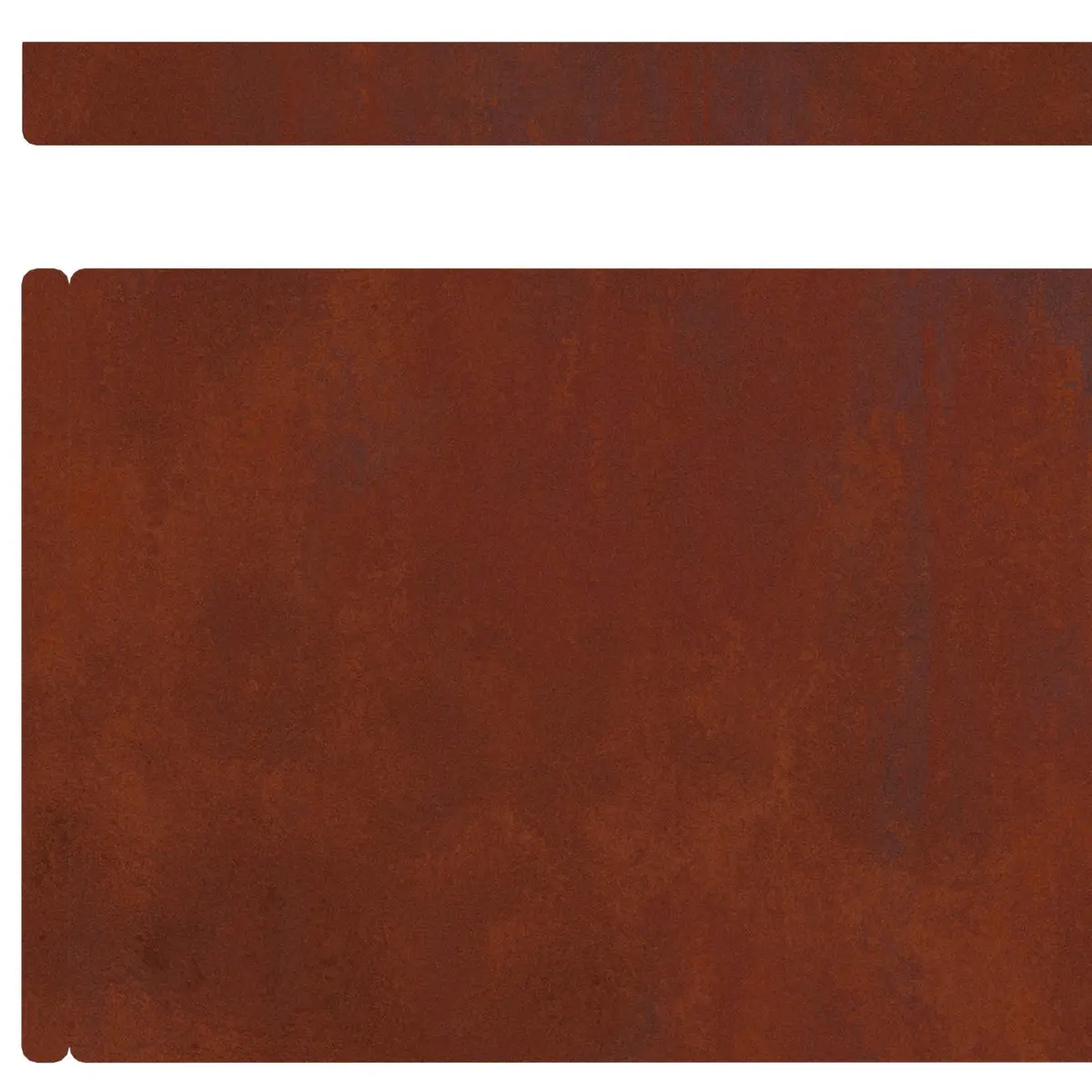 Garden Edging 450cm Weathering Steel Brown Border 4 Pieces Landscaping