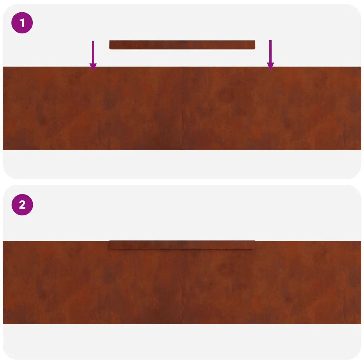 Garden Lawn Edging 450cm Weathering Steel Border Terrace Landscaping Edger
