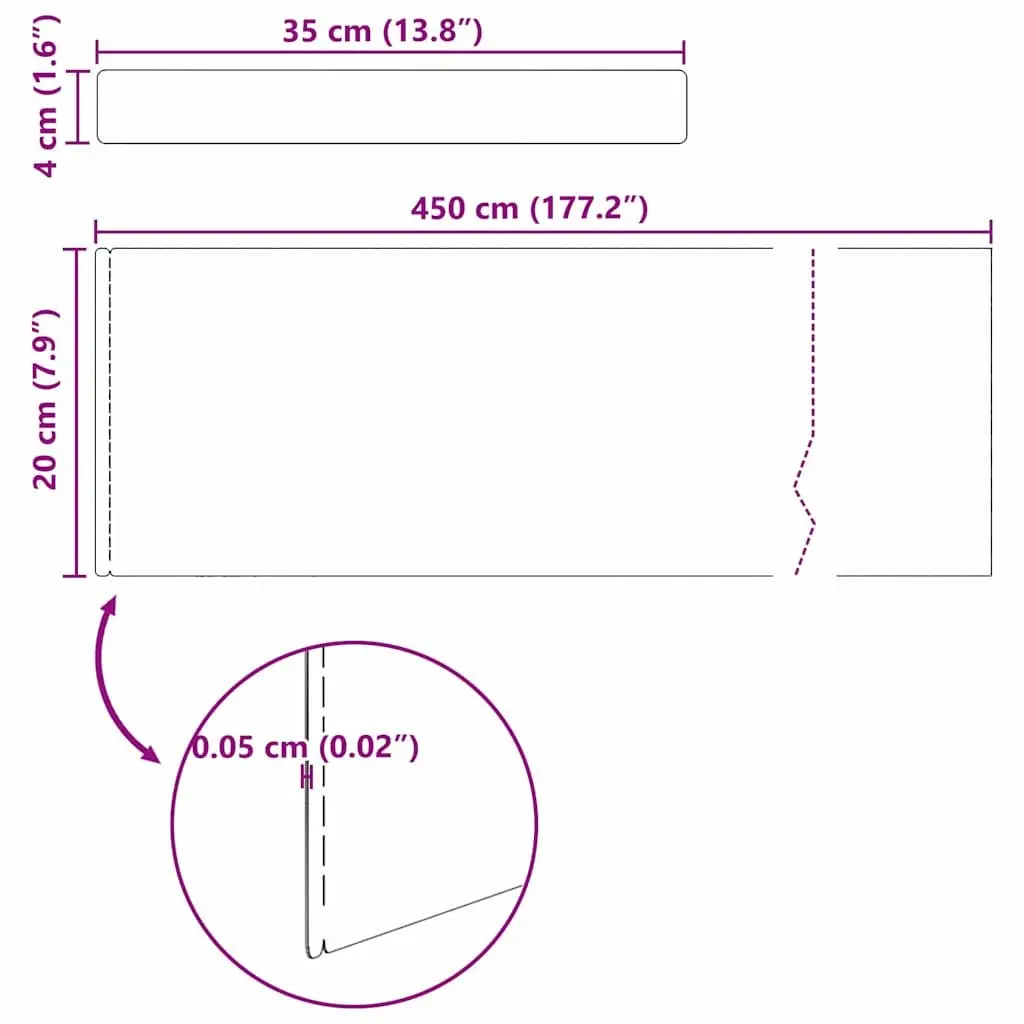 Garden Lawn Edging 450cm Weathering Steel Border Terrace Landscaping Edger