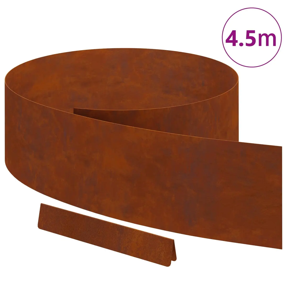 Garden Lawn Edging 450cm Weathering Steel Border Terrace Landscaping Edger