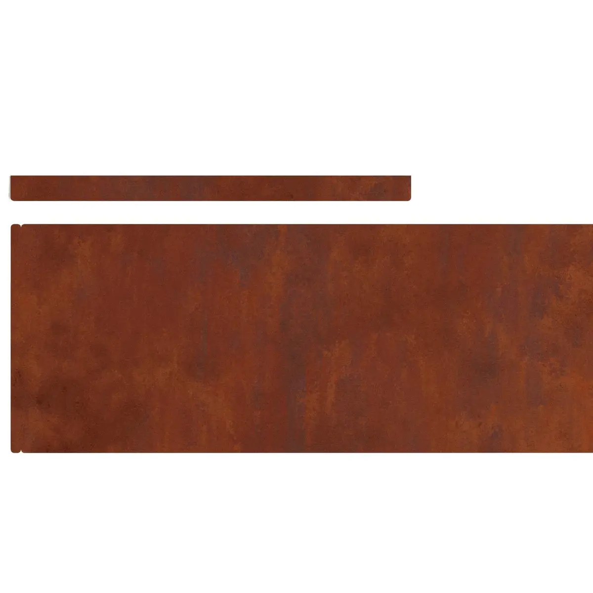 Garden Lawn Edging Weathering Steel 450 x 20 x 0.05 cm Rusty Brown 4 Pieces
