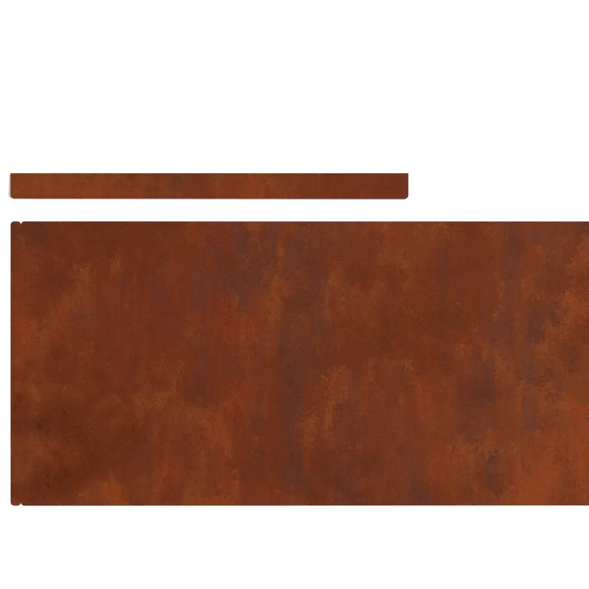 Garden Lawn Edging 4 pcs 450cm Weathering Steel Border Rusty Brown Landscape