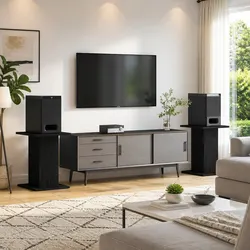 Practical Speaker Stands - Ideal for Home Audio Setup
